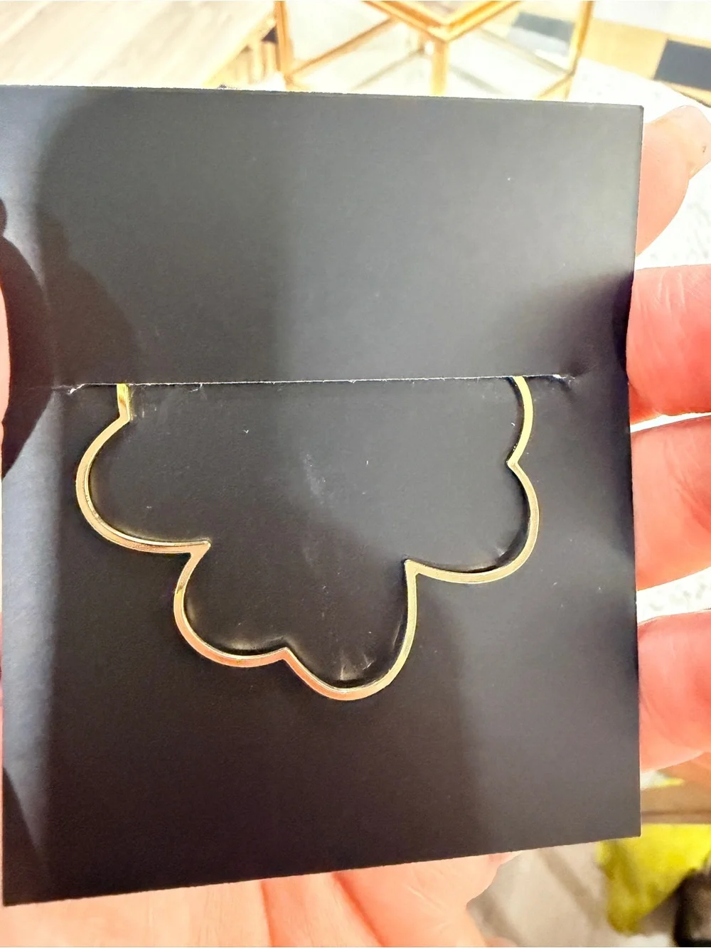 Yves Saint Laurent Gold Clover Compact Decorative Pin - NIB